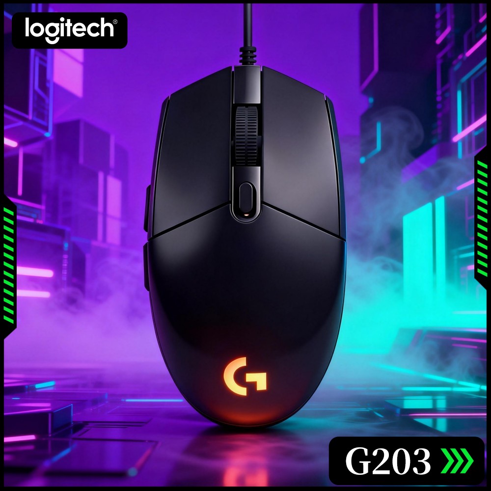 Logitech Mouse G203 - ماوس الألعاب السلكي لوجيتك G203 مع