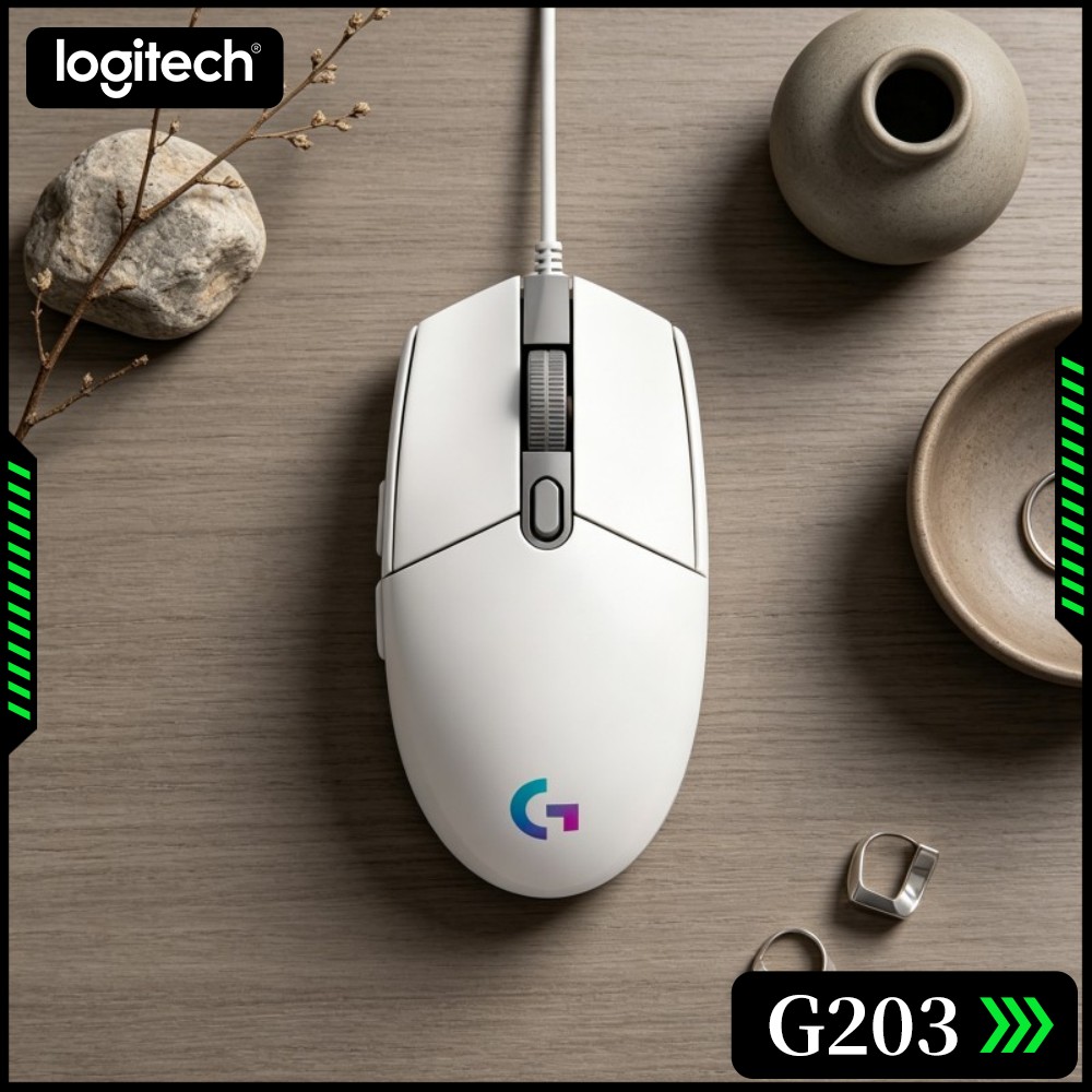 Logitech Mouse G203 - ماوس الألعاب السلكي لوجيتك G203، هيكل