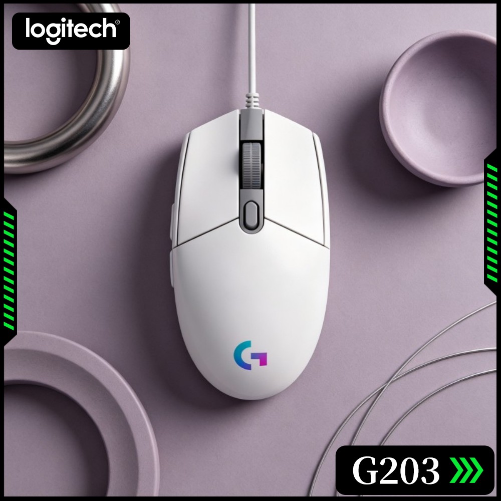 Logitech Mouse G203 - ماوس الألعاب السلكي لوجيتك G203 مناسب