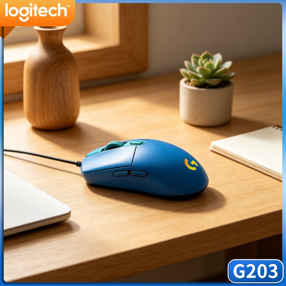 Logitech Mouse G203 - ماوس ألعاب لوجيتك G203 سلكي مع