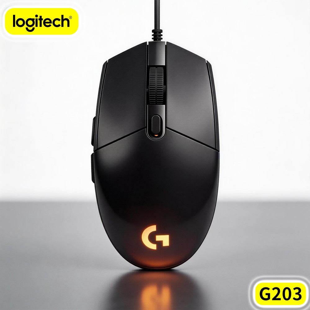 ماوس الألعاب السلكي لوجيتك G20 - مراجعة Logitech Mouse G203 وسعره