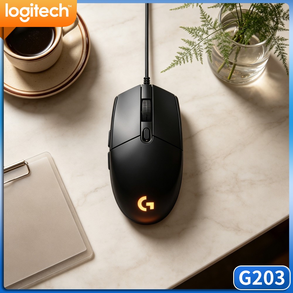 ماوس ألعاب لوجيتك G203 سلكي مع - مراجعة Logitech Mouse G203 وسعره