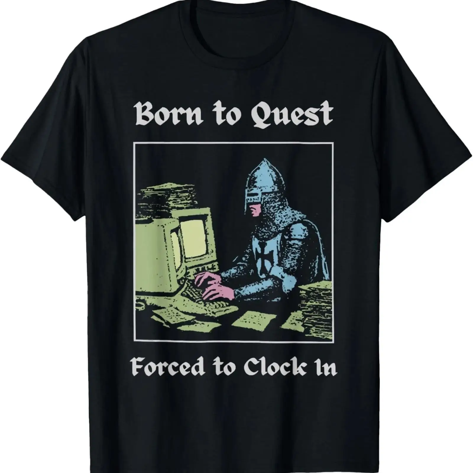 تي شيرت Born to Quest Forced C - مراجعة Office Quest وسعره