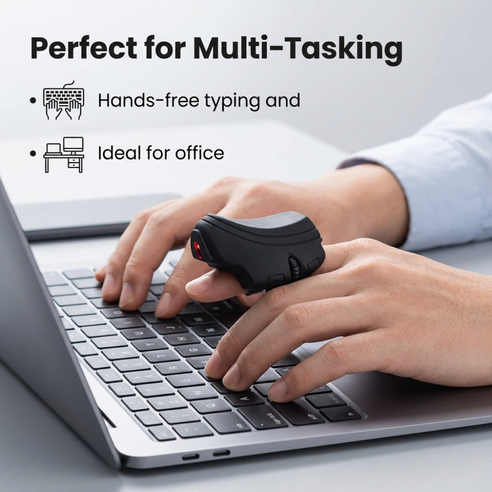 ماوس على شكل حلقة إصبع بدقة 10 - مراجعة Office Technologies وسعره