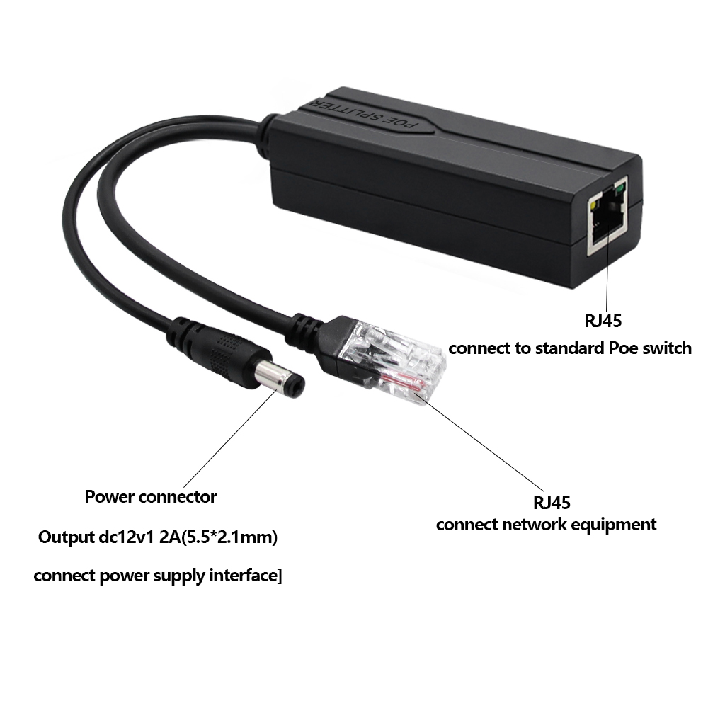POE Splitter 48V إلى 12V/5V IE - مراجعة Power Over Ethernet وسعره