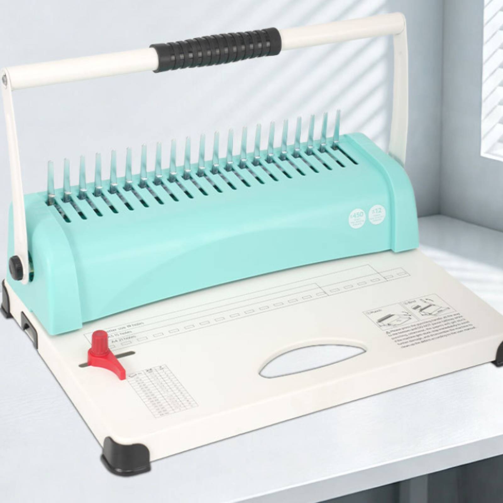 آلة تجليد بالمشط سهلة الاستخدا - مراجعة Binding Machine Comb وسعره