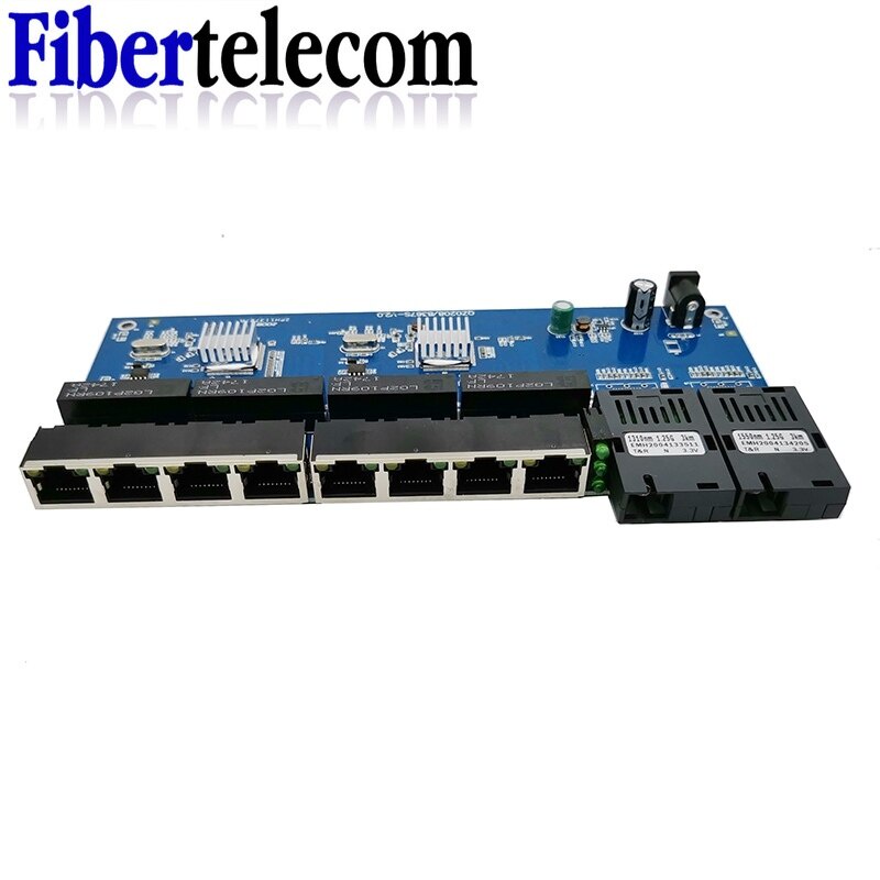 محول إيثرنت جيجابت بصري مع 8 م - مراجعة Power Over Ethernet وسعره