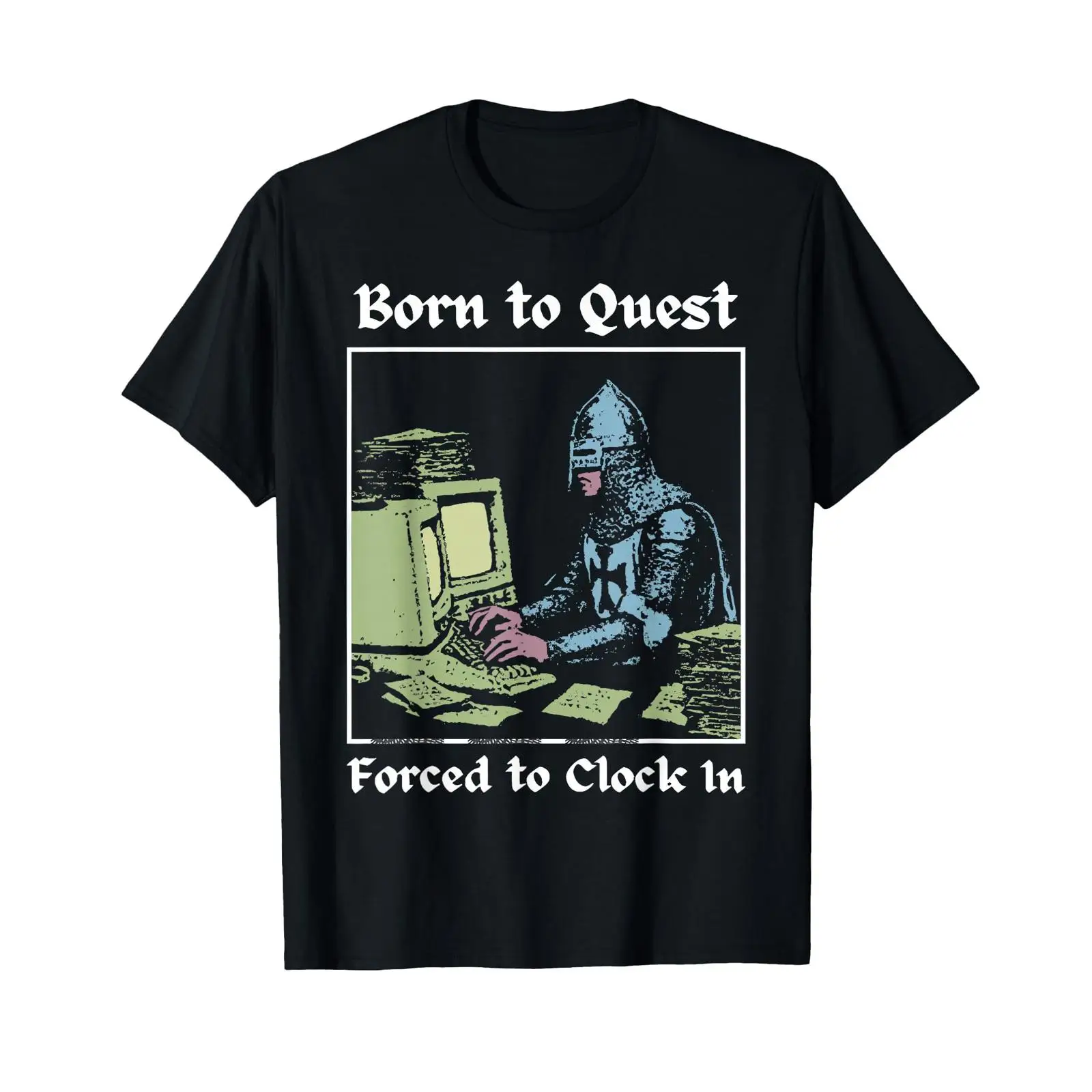 تي شيرت Born to Quest Forced C - مراجعة Office Quest وسعره